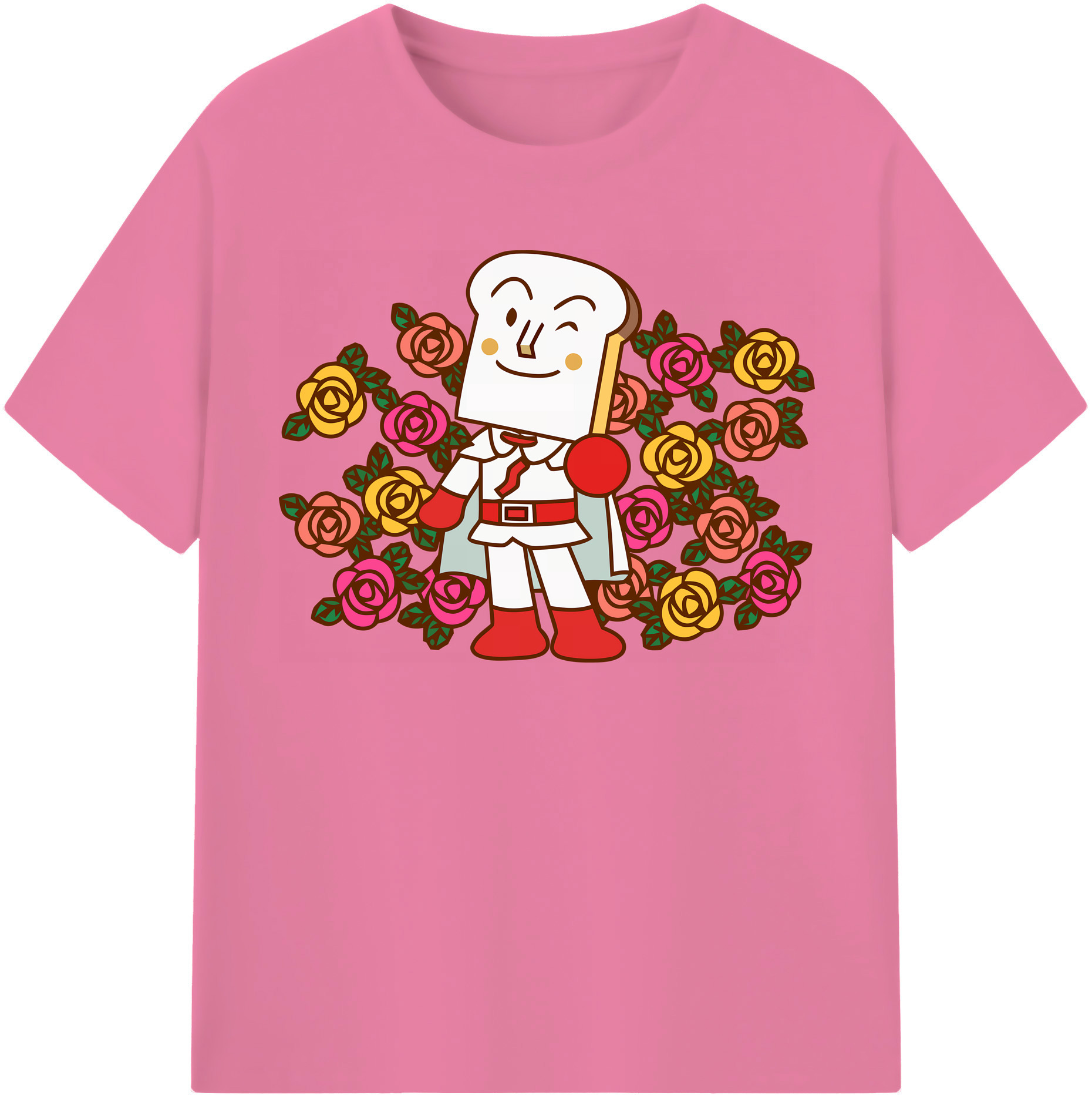 （画像用） アンパンマン Anpanman 綿100％半袖Tシャツ（フロントプリント）